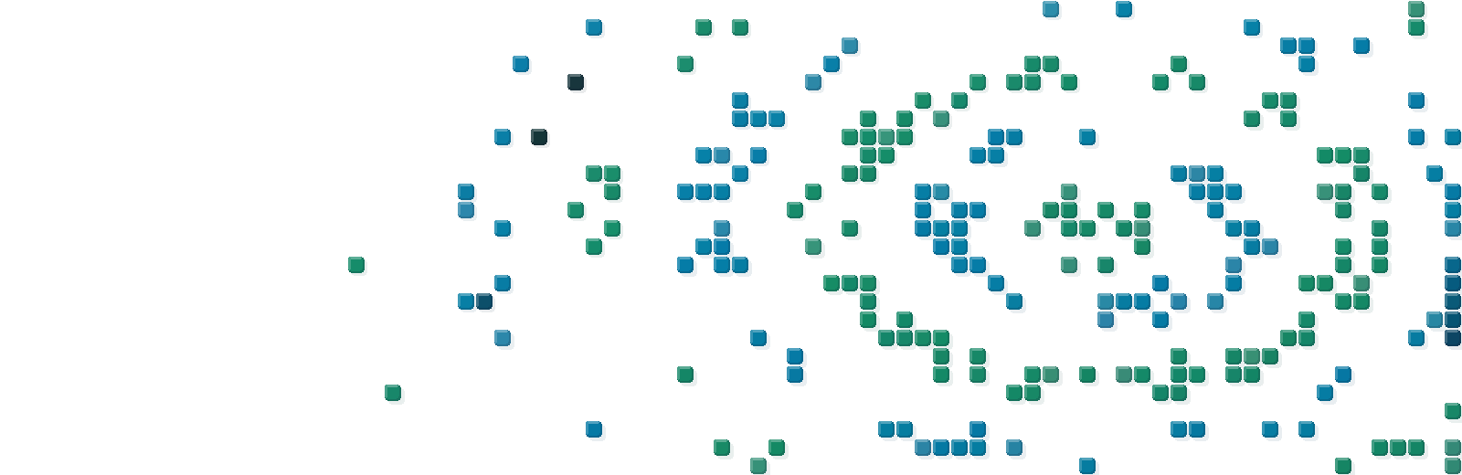 Mosaïque menthe et cyan en orbites, les six Modes de Console